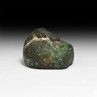 Western Asiatic Bronze Duck Weight
2nd millennium BC. A bronze weight formed as a duck with its neck and head resting along the spine. 387 grams, 52m...