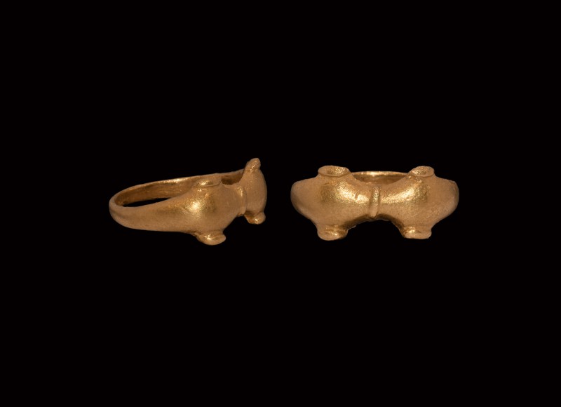 Iron Age Celtic Gold Ring
1st century BC-1st century AD. A gold finger ring com...