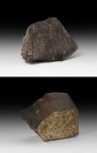 Natural History - Hammadah al Hamra '556 Gram Main Mass' Meteorite
Found 1997. A section of Hammadah al Hamra 224, L6 meteorite, with one polished si...