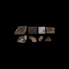 Natural History - Polished Meteorite Collection
. A mixed group of eight meteorites comprising: Brahin, two Seymchan, Habaswein, Muonionalusta, Sikho...