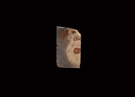 Egyptian Glass Fragment with Comic Face
Ptolemaic Period, 332-30 BC. A high-quality glass inlay depicting a white comic mask on blue background with ...