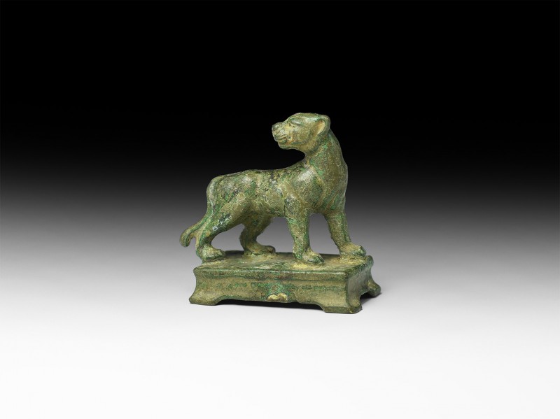 Roman Panther Statuette
1st century BC-1st century AD. A bronze figure of a pan...