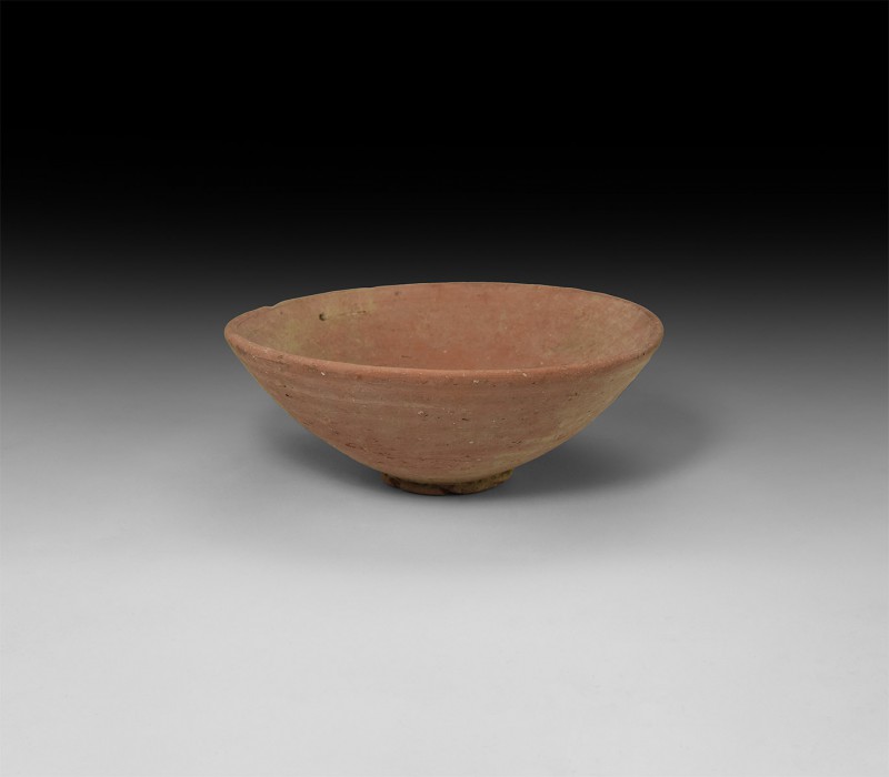 Roman Redware Bowl
1st century AD. A well-preserved thick ceramic redware bowl ...