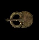 Byzantine Large Buckle and Plate
6th-7th century AD. A substantial bronze buckle comprising: a round-section loop: triangular-section tongue with one...