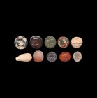 Western Asiatic Stamp Seal and Amulet Collection
2nd millennium BC-1st millennium AD. A group of stamp seals and amulets including two accompanied by...