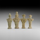 Western Asiatic Syro-Hittite Fertility Idol Collection
1st millennium BC. A mixed group of terracotta figurines, each a standing female with hands cl...
