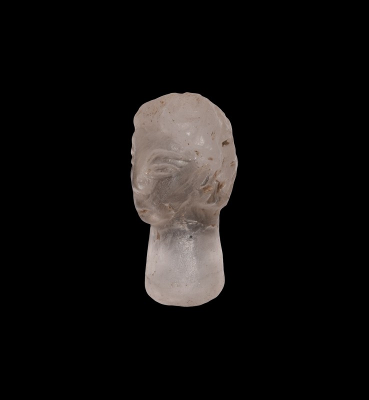 Western Asiatic Rock Crystal Head
Early 1st millennium AD. A carved rock crysta...