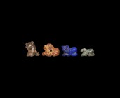 Western Asiatic Animal Amulet Collection
2nd-1st millennium BC. A mixed group of amuletic animal beads in lapis lazuli, rock crystal and other stones...