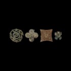Indus Valley Stamp Seal Collection
Late 3rd-early 2nd millennium BC. A mixed group of four bronze seals: one accompanied by a typed and signed note b...