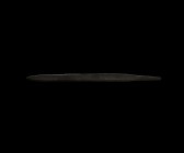 Saxon Long Single-Edged Knife
7th-8th century AD. A hand-forged iron knife blade with thickened back, hollow-ground faces above the single edge, curv...