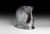 Spanish Steel Cuirass Plate
17th century AD. A hand-forged steel backplate from a cuirass with attachment points at the shoulders and flared waist fo...