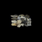 Neolithic Blade and Scraper Collection
3rd millennium BC. A collection of twenty-two flint blades (10), a blade core and flakes (11, some with retouc...