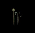 Bronze Age Pin Group
1st millennium BC. A mixed group of bronze items comprising: a dress pin with round-section shank, coiled at the end to form a s...