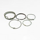 Viking Bracelet Collection
9th-11th century AD. A group of five bronze bracelets comprising: two coiled round-section bracelets with scrolled termina...