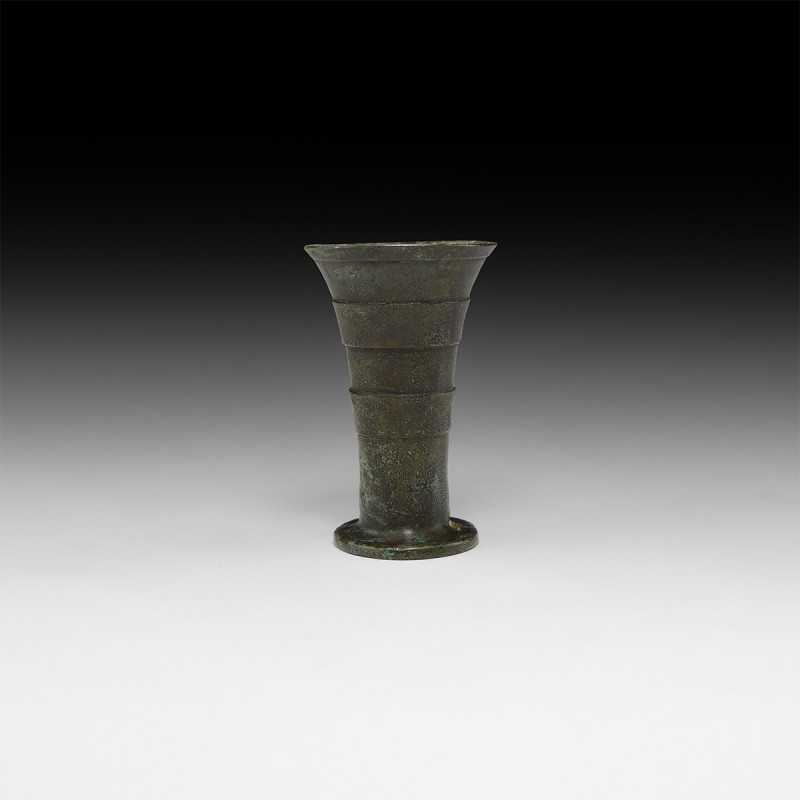 Medieval Bronze Flared Measure
12th-15th century AD. A bronze vessel with disco...