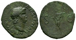 Ancient Roman Provincial Coins - Nero - Perinthus - Bronze
54-68 AD. Preinthus mint. Obv: NERO CLAVD CAESAR AVG GERM [P M?] legend with laureate bust...