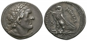 Ancient Greek Coins - Egypt - Ptolomy I - Eagle Tetradrachm
305-283 BC. Alexandria mint. Obv: head of Alexander right. Rev: ?? ??????? ???????? legen...