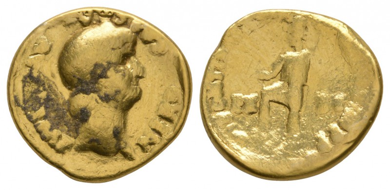 Ancient Roman Imperial Coins - Nero - Gold Virtus Aureus
63-64 AD. Lugdunum min...