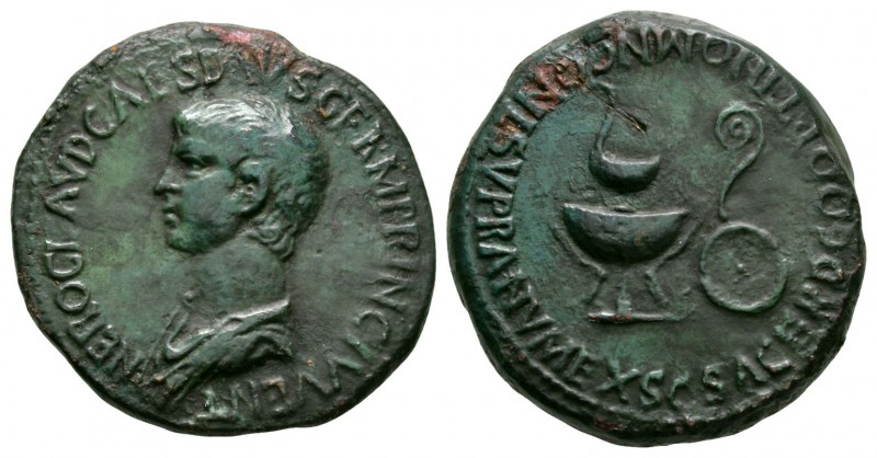 Ancient Roman Imperial Coins - Nero - Sacred Emblems As
51 AD. Pre-accession is...