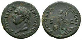 Ancient Roman Imperial Coins - Vitellius - Victory As
January-June 69 AD. Lugdunum mint. Obv: A VITELLIVS - IMP.GERMAN legend with laureate bust left...