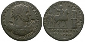 Ancient Roman Imperial Coins - Caracalla - Pergamon Mysia Medallion
198-217 AD. Magistrate M Kairel Attalos. Obv: AYTKRA K MARKOC AYR ANTWNEINOC lege...