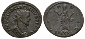 Ancient Roman Imperial Coins - Maximian (under Carausius) - Colchester - Pax Antoninianus
292-293 AD. London mint. Obv: IMP C MAXIMIANVS P F AVG lege...