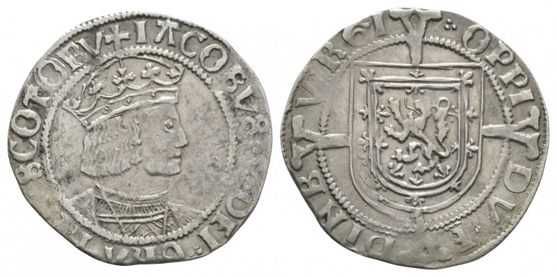 World Coins - Scotland - James V - Edinburgh - Groat
1526-1539 AD. Second coina...