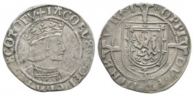 World Coins - Scotland - James V - Edinburgh - Groat
1526-1539 AD. Second coinage, type III. Obv: profile bust with open mantle and IACOBVS DEI GRA R...