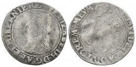 World Coins - Ireland - Elizabeth I - 1561 - Shilling
Dated 1561 AD. Fine coinage. Obv: profile bust with ELIZABETH D G A F ET HIBERNIE REG legend an...