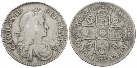 English Milled Coins - Charles II - 1671 - Halfcrown
Dated 1671 AD. Obv: profile bust with CAROLVS II DEI GRATIA legend. Rev: cruciform arms with wit...