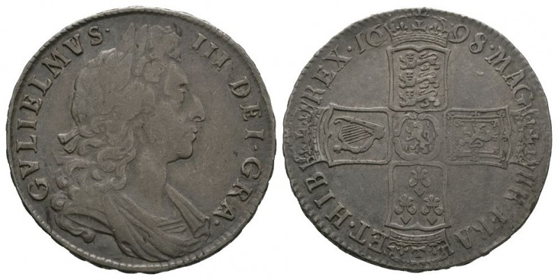 English Milled Coins - William III - 1698 - Halfcrown
Dated 1698 AD. Type L5. O...