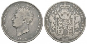 English Milled Coins - George IV - 1828 - Halfcrown
Dated 1828 AD. Obv: profile bust with date below and GEORGIUS IV DEI GRATIA legend. Rev: crowned ...
