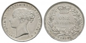 English Milled Coins - Victoria - 1856 - Shilling
Dated 1856 AD. Young head. Obv: profile bust with VICTORIA DEI GRATIA BRITANNIAR REG F D legend. Re...