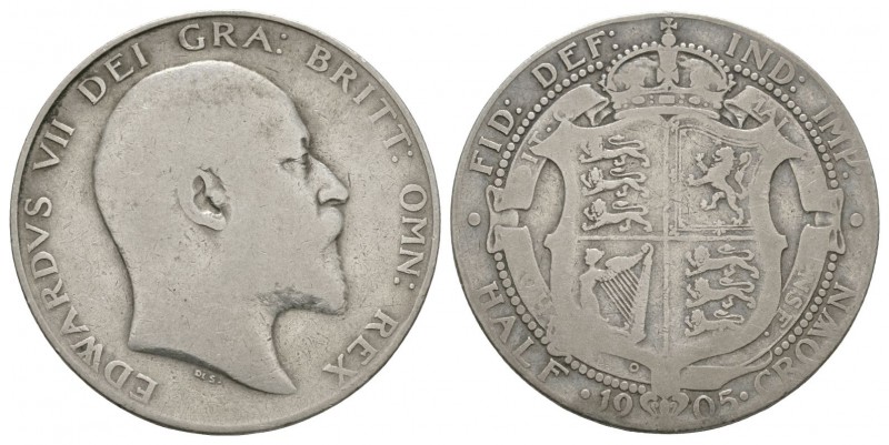 English Milled Coins - Edward VII - 1905 - Halfcrown
Dated 1905 AD. Obv: profil...