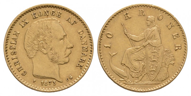 World Coins - Denmark - Christian IX - 1873 - 10 Kroner
Dated 1873 AD. Copenhag...