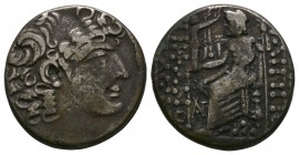 Ancient Greek Coins - Syria - Philip I Philadelphos (under Rome) - Zeus Tetradrachm
After 64 BC. Obv: bust right. Rev: Zeus enthroned left. Sear 7214...