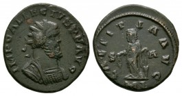 Ancient Roman Imperial Coins - Allectus - London - Laetitia Antoninianus
294-295 AD. London mint. Obv: IMP C ALLECTVS P F AVG legend with radiate and...