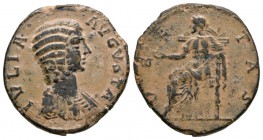 Ancient Roman Imperial Coins - Julia Domna - Contemporary Imitation Pietas Sestertius
3rd century AD. Obv: IVLIA AVGVSTA legend with draped bust righ...