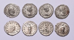 Ancient Roman Imperial Coins - Septimius Severus to Caracalla - Denarii [4]
193-217 AD. Group comprising denarii of: Septimius Severus (Annona); Cara...