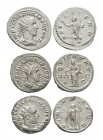 Ancient Roman Imperial Coins - Philip I to Gallienus - Antoninianii [3]
249-268 AD. Group comprising antoninianii of: Philip I (2; Aequitas, Pax); Ga...