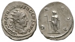 Ancient Roman Imperial Coins - Trajan Decius - Dacia Antoninianus
250-251 AD. Rome mint. Obv: IMP C M Q TRAIANVS DECIVS AVG legend with radiate, drap...