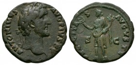Ancient Roman Imperial Coins - Antoninus Pius - Felicitas As
139 AD. Rome mint. Obv: ANTONINVS AVG PIVS P P legend with laureate bust right. Rev: FEL...