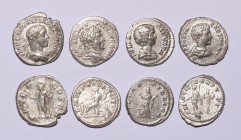 Ancient Roman Imperial Coins - Caracalla to Severus Alexander - Denarii [4]
198-235 AD. Group comprising denarii of: Caracalla (Salus); Julia Domna (...