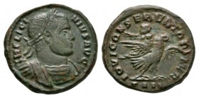 Ancient Roman Imperial Coins - Licinius I - Jupiter Centenionalis
319-320 AD. Arles mint. Obv: IMP LICINIVS AVG legend with laureate, draped and cuir...