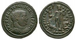 Ancient Roman Imperial Coins - Licinius I - Jupiter Follis
318-324 AD. Heraclea mint. Obv: IMP C VAL LICINIVS P F AVG legend with radiate, draped and...