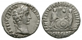 Ancient Roman Imperial Coins - Augustus - Gaius and Lucius Denarius
2 BC-4 AD. Lugdunum mint. Obv: CAESAR AVGVSTVS DIVI F PATER PATRIAE legend with l...