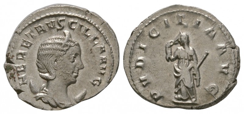 Ancient Roman Imperial Coins - Herennia Etruscilla - Pudicitia Antoninianus
250...