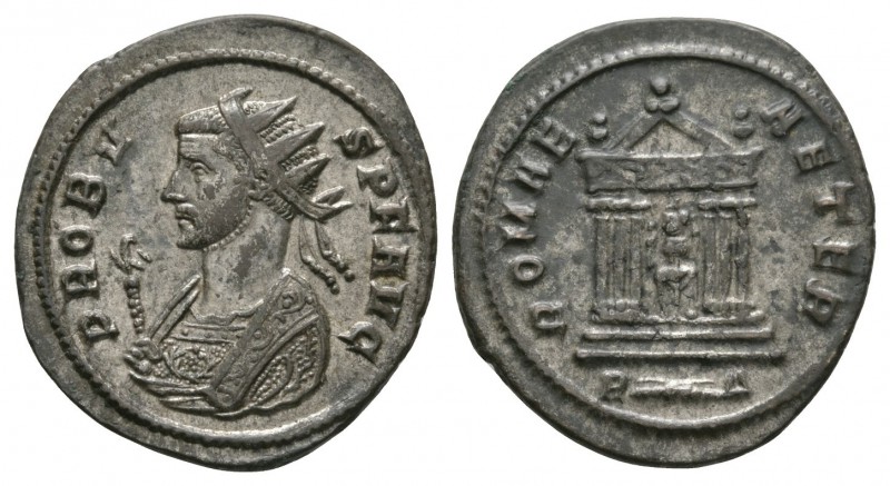 Ancient Roman Imperial Coins - Probus - Temple Antoninianus
277-280 AD. Rome mi...