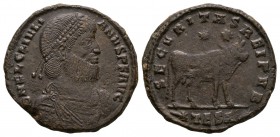 Ancient Roman Imperial Coins - Julian II - Bull Double Maiorina
362-363 AD. Thessalonica mint. Obv: D N FL CL IVLIANVS P F AVG legend with diademed, ...