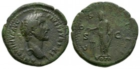 Ancient Roman Imperial Coins - Antoninus Pius - Emperor Sacrificing As
148 AD. Rome mint. Obv: ANTONINVS AVG PIVS P P TR P XI legend with laureate bu...